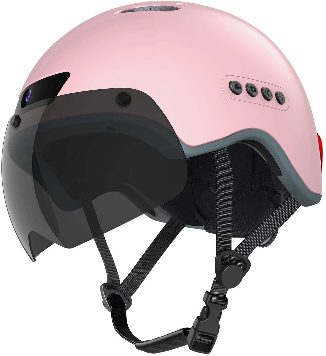 Bluetooth Turn Signal Smart Helmet with Built-in Driving Recorder Camera