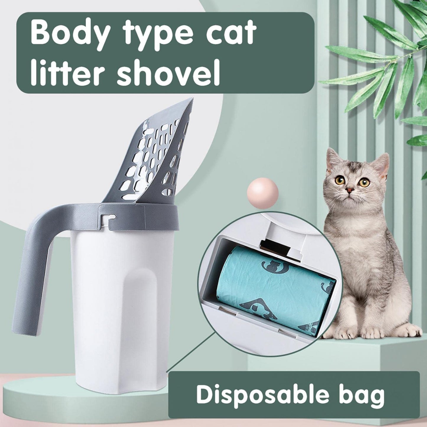 Pooper Scooper Integrated Cat Litter Sifter