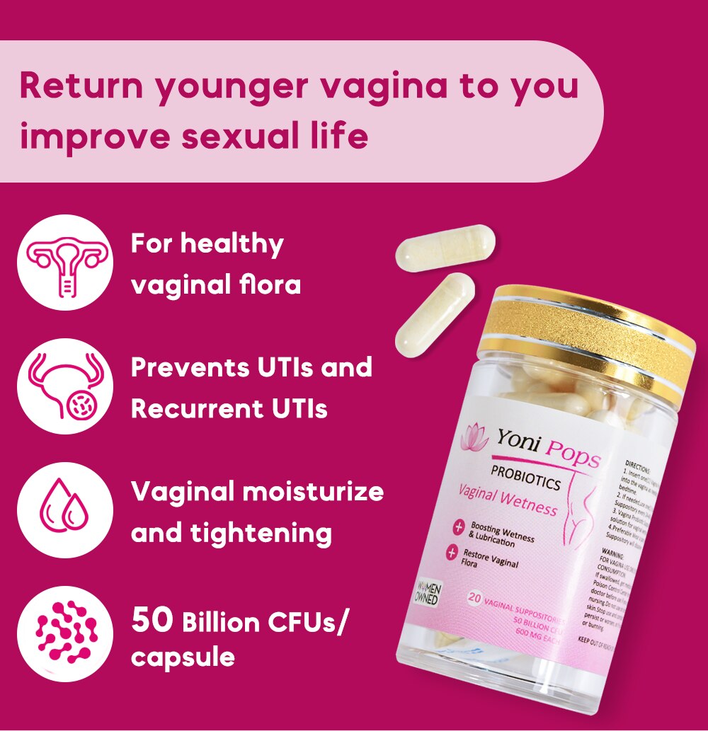 Vaginal Detox Pills Yoni Suppositories Repair Probiotics Vagina Moisturize