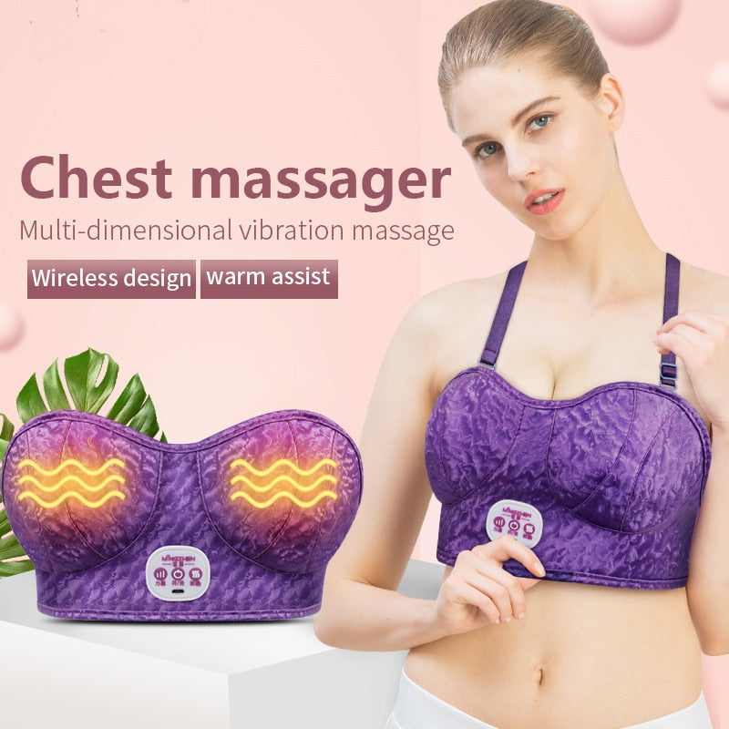 Electric Wireless Breast Massage Bra Vibration