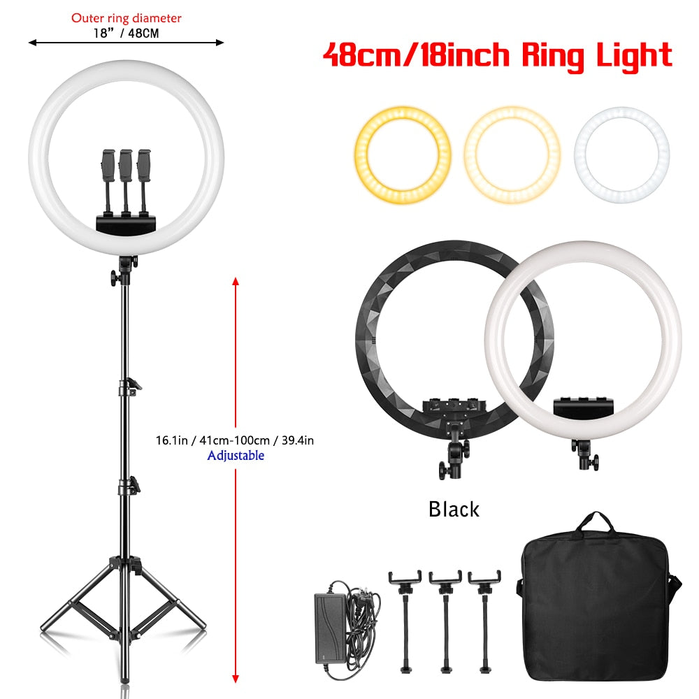 Tripod Ring Light | Studio Ring Light | Bazi Gadgets