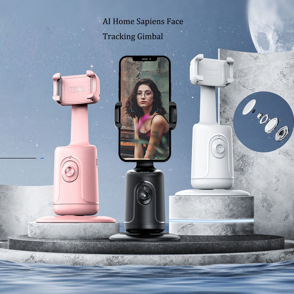 Smart 360° Auto Face Tracking Gimbal All-in-one Rotation Phone Holder