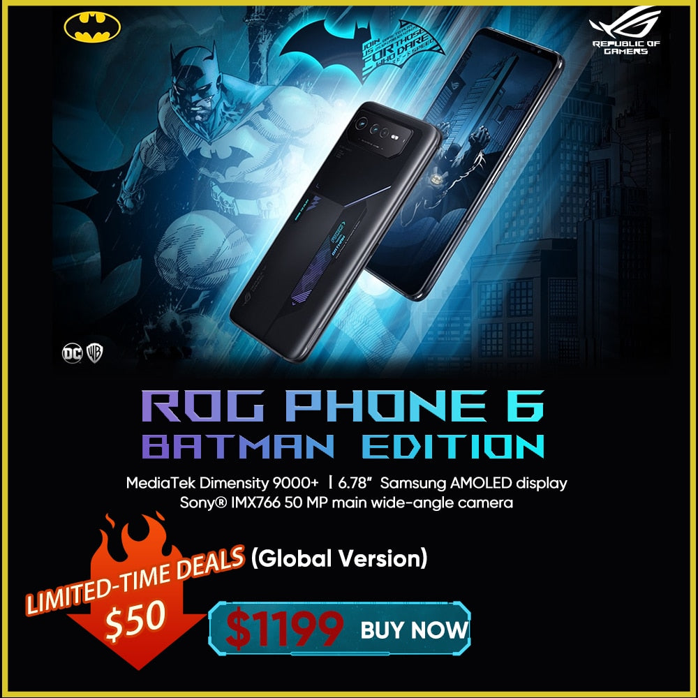 ROG Phone 6 BATMAN Edition Gaming Phone