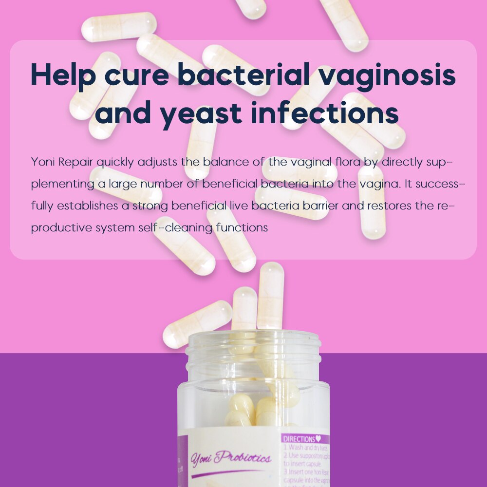 Vaginal Detox Pills Yoni Suppositories Repair Probiotics Vagina Moisturize