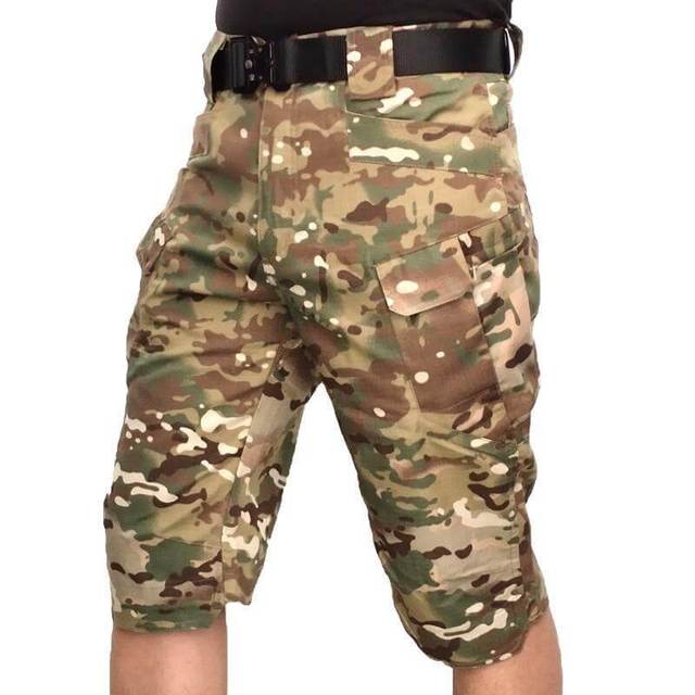 Men Urban Military Tactical Shorts Outdoor Waterproof Wear-Resistant Cargo Shorts Quick Dry Multi-pocket Plus Size Hiking Pants