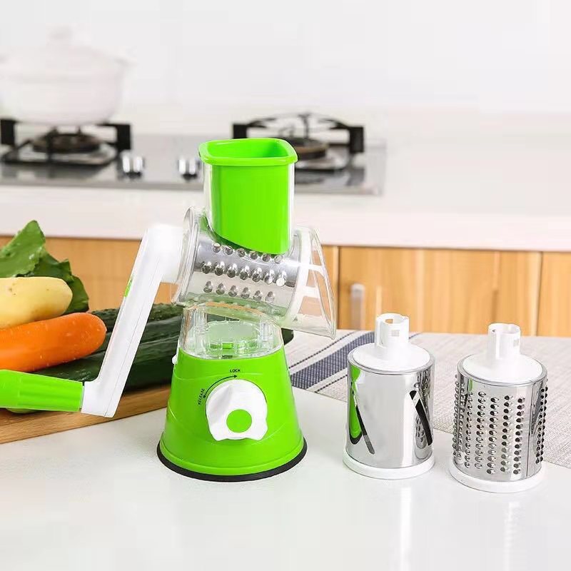 Manual Vegetable Cutter Slicer Kitchen Roller Shredder
