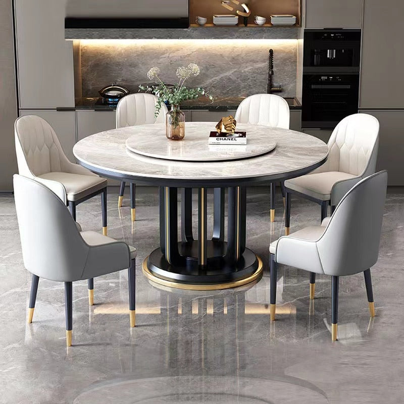6 People Round Dining Table