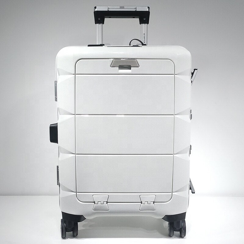 Multifunctional Luggage with Laptop Phone Cup Holder