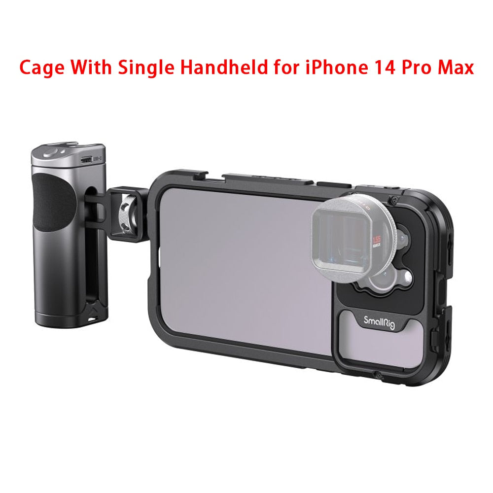 Mobile Phone Video Cage Kit for iPhone 14 Pro 14 Pro Max For Video Photography