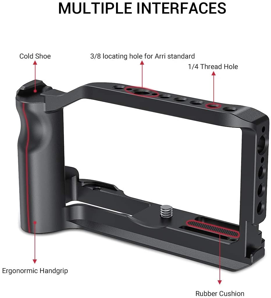 Comfortable Handle Grip SmallRig Camera Cage Rig for Canon EOS M6 Mark II