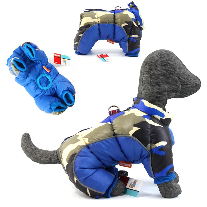 "Premium Winter Dog Jacket: Ultra-Warm, Reflective, and Waterproof for Small Dogs - Ideal for French Bulldogs, Puppies, and Pets - Snowsuit Included"