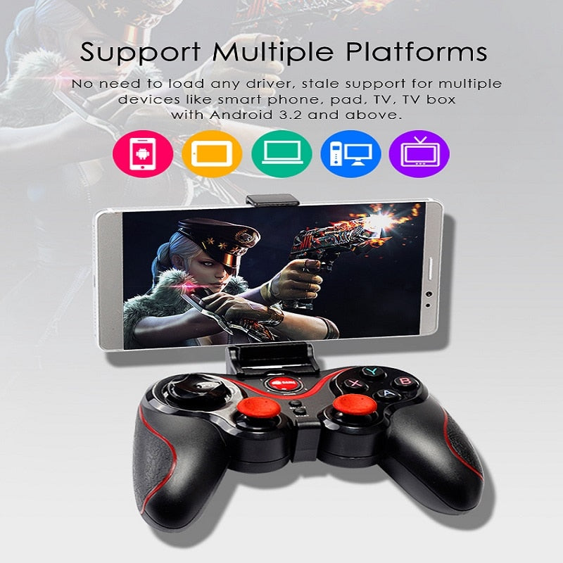 Wireless Bluetooth Game Controller For PC Mobile Phone TV BOX Computer Joystick For Tablet PC, TV Gamepad Joypad Controller